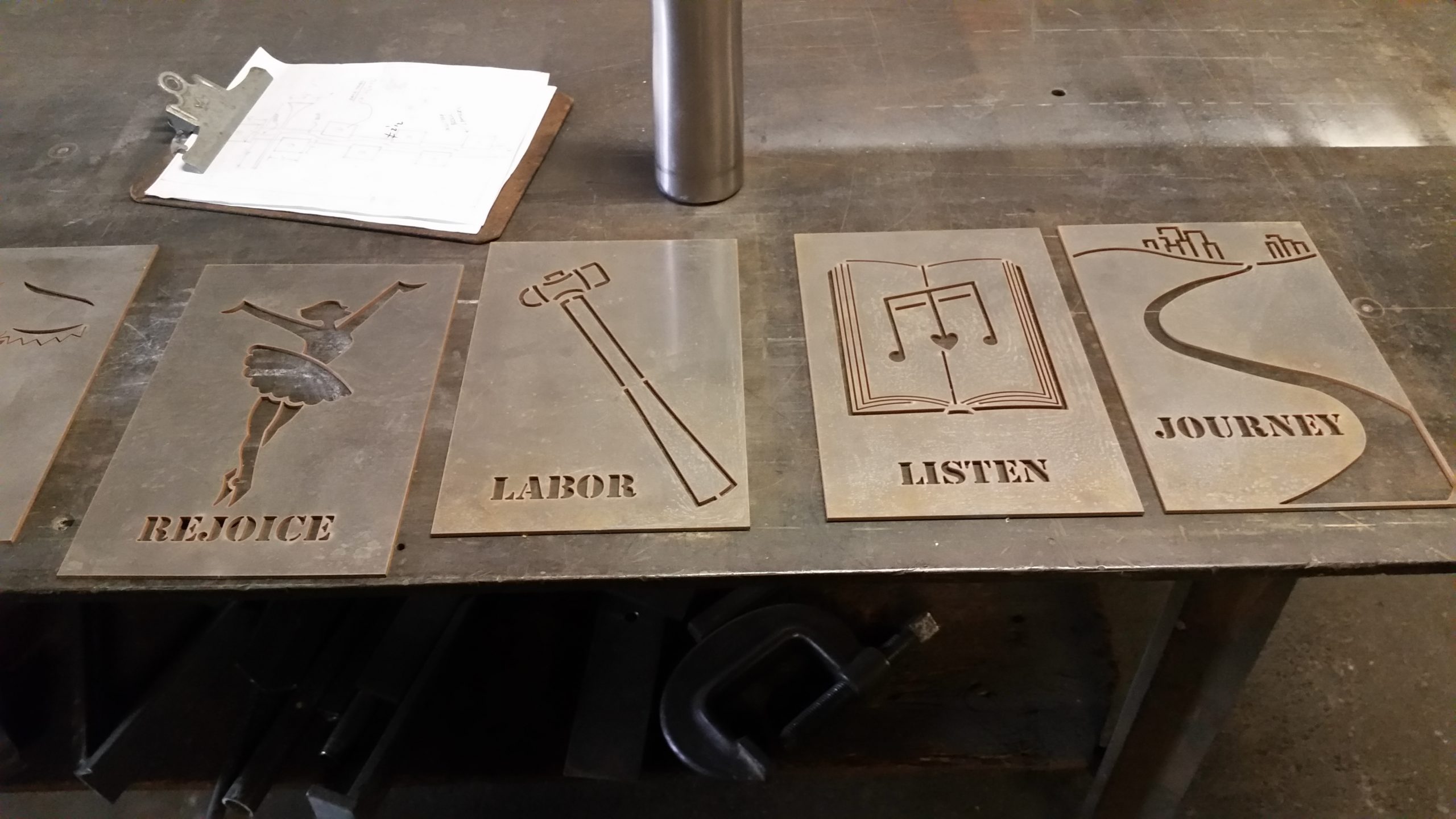 Trumpet call cut plates (1)